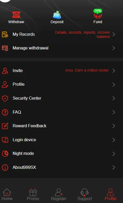 999X Game Wallet and Withdrawal Management